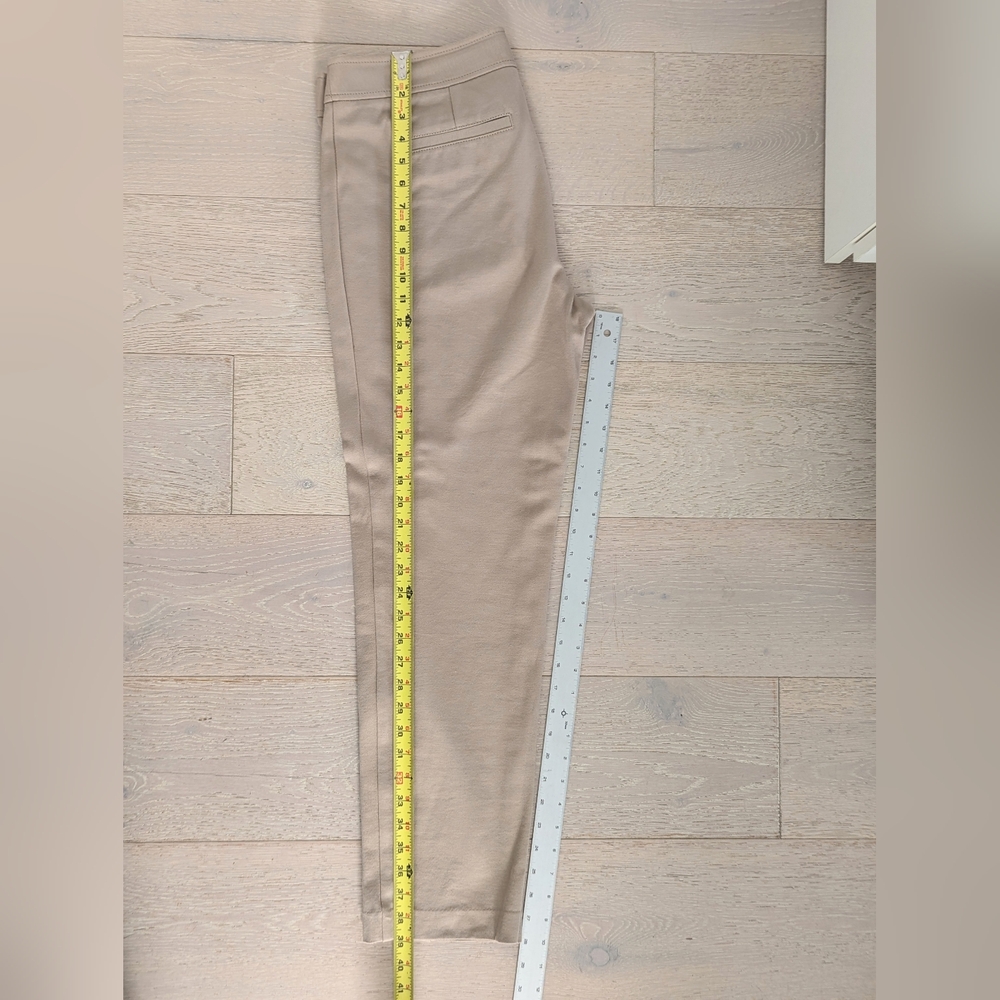 TALBOTS Signature Beige Ponte Ankle Pants, Size 10 - Picture 8 of 9